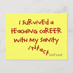 Geschenke für geliebte Lehrer, Unglaublich witzig  Postkarte