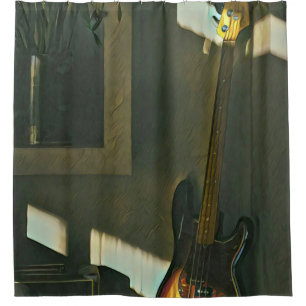 Geschenke für Gitarrenspieler Duschvorhang