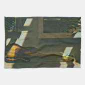 Geschenke für Gitarrenspieler Geschirrtuch (Horizontal)