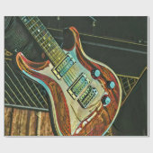 Geschenke für Gitarrist Geschenkpapier (Flach)