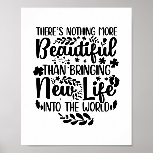 Geschenke für Hebammen | Hebamme Maternity Nurse B Poster (Vorne)