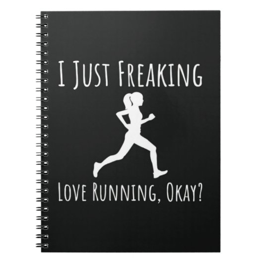 Geschenke für ihre weibliche, moderne Mädchenläufe Notizblock (Vorderseite)