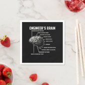 Geschenke für Ingenieure der Gehirntechnik Serviette (Beispiel)