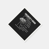 Geschenke für Ingenieure der Gehirntechnik Serviette (Ecke)