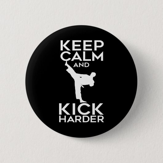 Geschenke für Karate Taekwondo Künstler Button (Vorderseite)