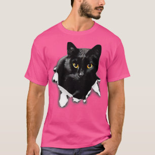 Geschenke für Katzenklumpen aus schwarzem Kat, Vat T-Shirt