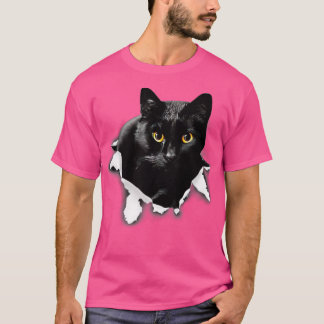 Geschenke für Katzenklumpen aus schwarzem Kat, Vat T-Shirt