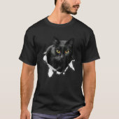 Geschenke für Katzenklumpen aus schwarzem Kat, Vat T-Shirt (Vorderseite)