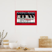 Geschenke für Klavierstudenten - Piano-Bildung Poster (Küche)