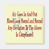 Geschenke für Krankenpflege/Atemtherapie Magnet (Vorne)