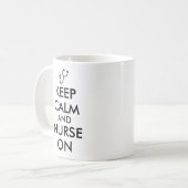 Geschenke für Krankenschwestern behalten Ruhe und Kaffeetasse (Vorderseite Links)