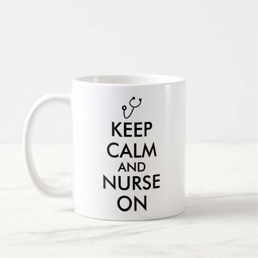 Geschenke für Krankenschwestern behalten Ruhe und Kaffeetasse (Links)