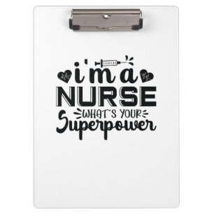 Geschenke für Krankenschwestern Ich bin eine Krank Klemmbrett