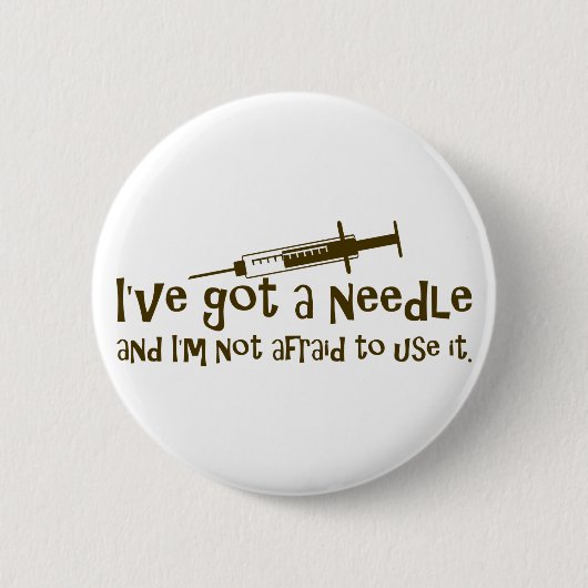 Geschenke für Krankenschwestern u. Diabetiker Button (Vorderseite)