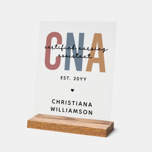 Geschenke für kundenspezifische CNA Retro zertifiz Acrylschild (Winkel)