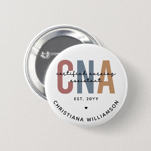 Geschenke für kundenspezifische CNA Retro zertifiz Button (Vorne & Hinten)