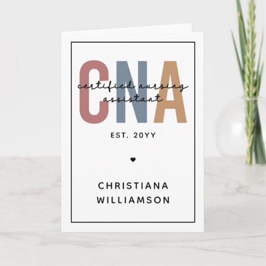 Geschenke für kundenspezifische CNA Retro zertifiz Karte (Vorderseite)