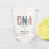 Geschenke für kundenspezifische CNA Retro zertifiz Schnapsglas (Vorderseite)