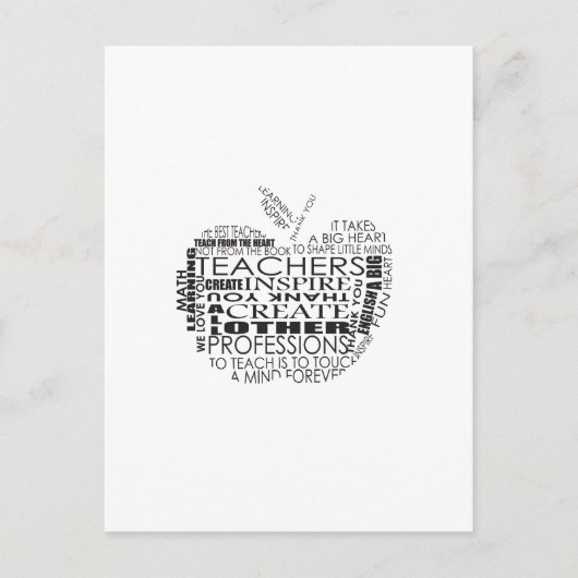 Geschenke für Lehrer Postkarte (Vorderseite)