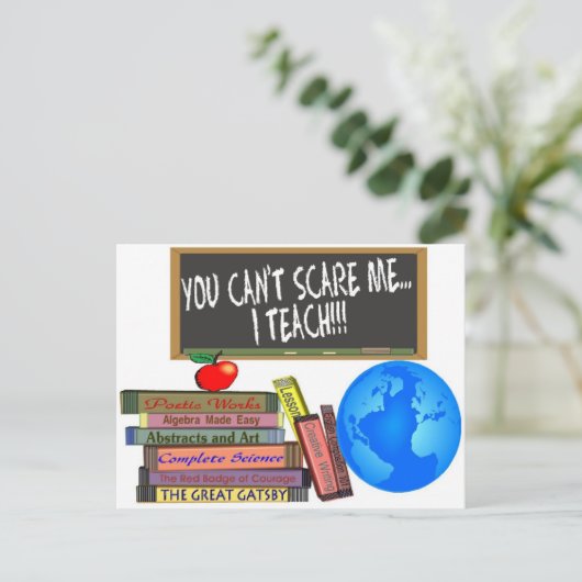 Geschenke für Lehrer Postkarte (Stehend Vorderseite)