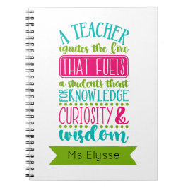 Geschenke für Lehrerbüros - Zitate für Inspiration Notizblock