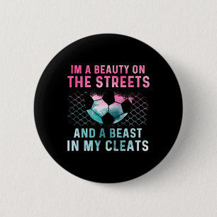 Geschenke für Mädchen-Fußballspieler Team-Stollens Button