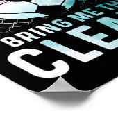 Geschenke für Mädchen-Fußballspieler Team-Stollens Poster (Ecke)