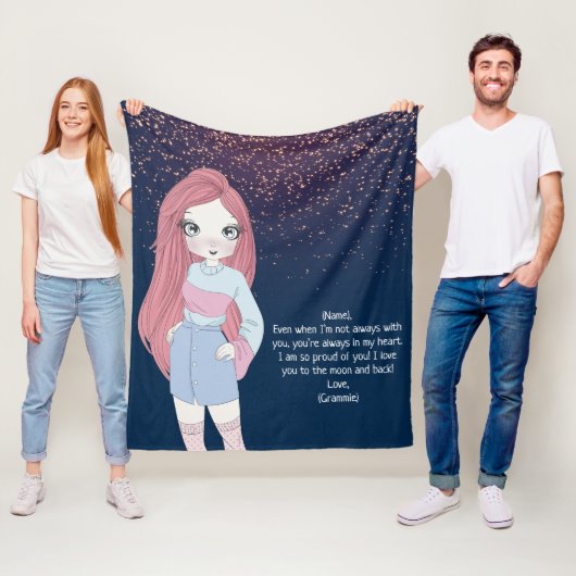 Geschenke für Mädchen | Niedliches Mädchen Fleecedecke (Beispiel)