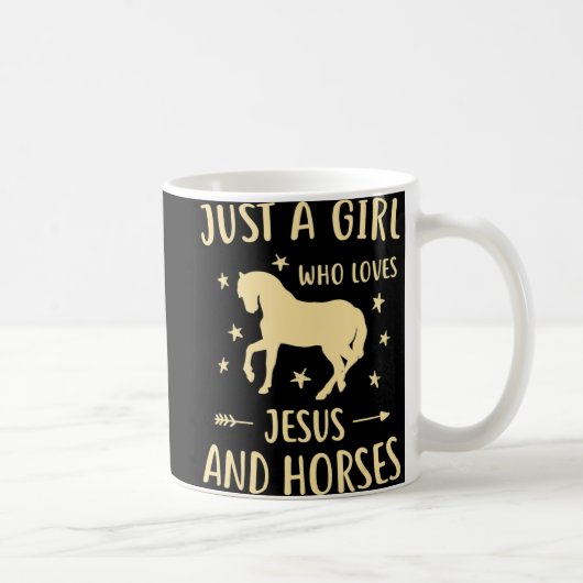 Geschenke für Mädchen und Pferde Kaffeetasse (Rechts)