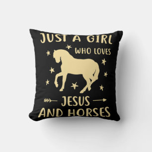 Geschenke für Mädchen und Pferde Kissen