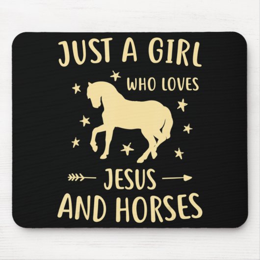 Geschenke für Mädchen und Pferde Mousepad (Vorne)