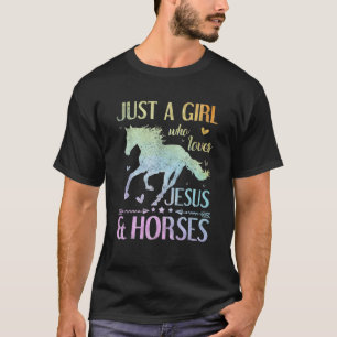 Geschenke für Mädchen und Pferde T-Shirt
