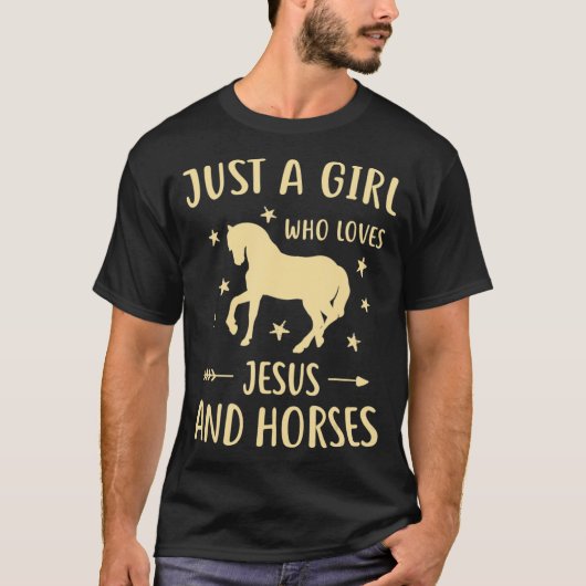 Geschenke für Mädchen und Pferde T-Shirt (Vorderseite)