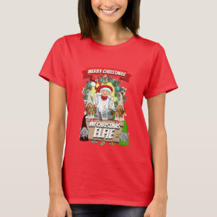 Geschenke für Mama SANTA MY CHRISTMAS ELFIE Funny T-Shirt