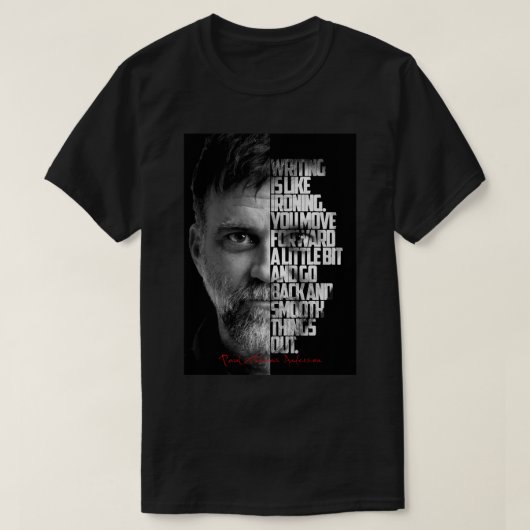 Geschenke für Männer Schwarz und Weiß Paul Thomas T-Shirt (Design vorne)