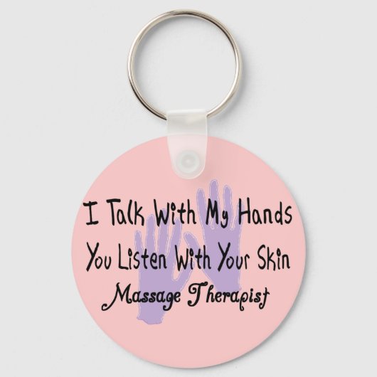 Geschenke für Massagetherapeuten - Handdesign Schlüsselanhänger (Vorderseite)