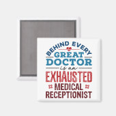 Geschenke für medizinische Rezeptionisten Magnet (Vorderseite/Rückseite)