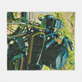 Geschenke für Motorradfahrer Fleecedecke (Vorderseite (Horizontal))