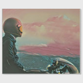 Geschenke für Motorradfahrer Geschenkpapier (Flach)