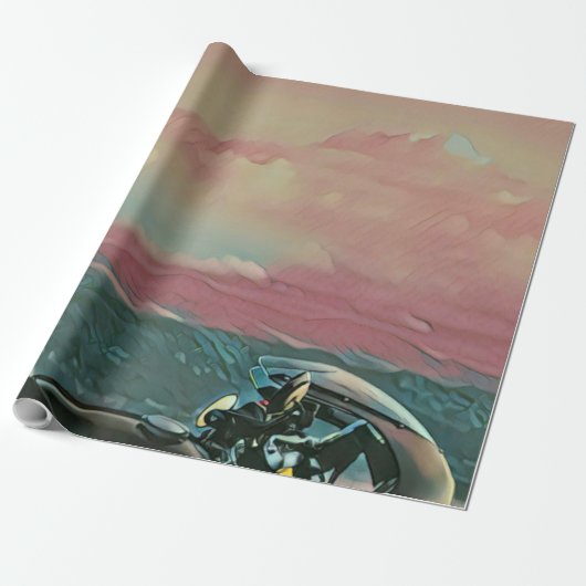 Geschenke für Motorradfahrer Geschenkpapier (Ungerollt)