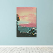 Geschenke für Motorradfahrer Leinwanddruck (Insitu (Holzboden))