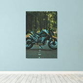 Geschenke für Motorradfahrer Leinwanddruck (Insitu (Holzboden))