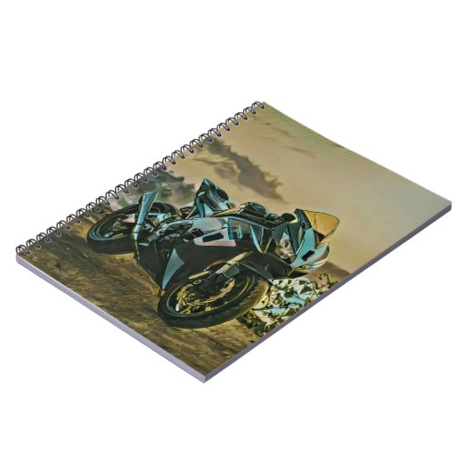 Geschenke für Motorradfahrer Notizblock (Linke Seite)