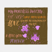 GESCHENKE FÜR NEUJAHR, GEBURTSTAG, VALENTINE, WEDD FLEECEDECKE (Vorderseite (Horizontal))