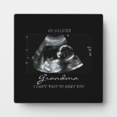 Geschenke für Oma Sonogram Baby Foto Fotoplatte (Vorderseite)