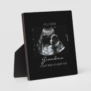 Geschenke für Oma Sonogram Baby Foto Fotoplatte