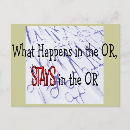 Geschenke für Operationen Postkarte (Vorderseite)