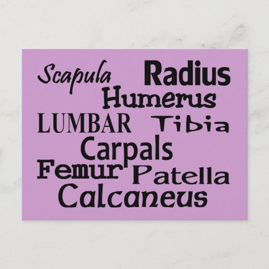 Geschenke für Orthopädie Postkarte (Vorderseite)