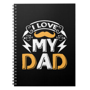Geschenke für Papa   Ich liebe meinen Papa Notizblock