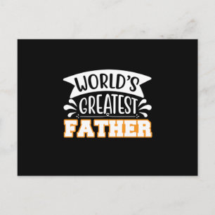 Geschenke für Papa   Weltbester Vater Postkarte